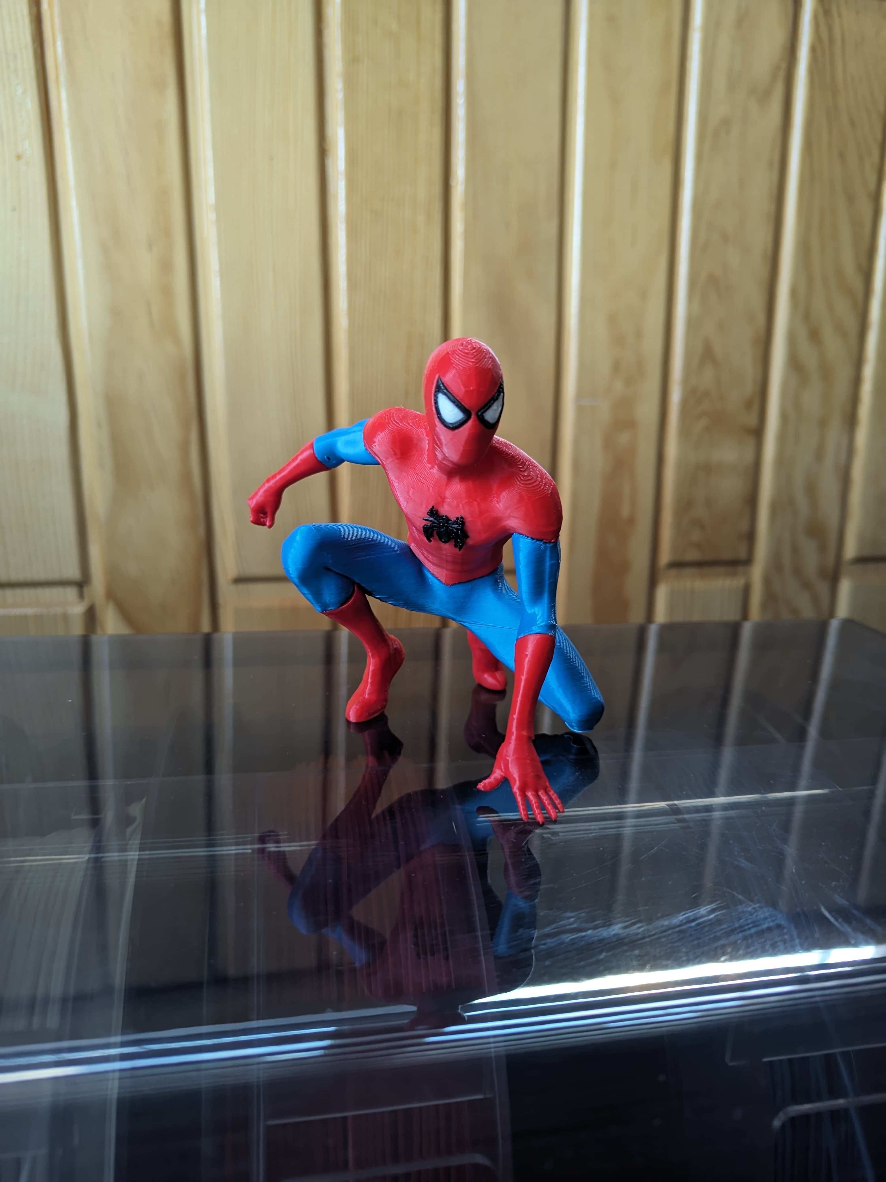 Spider-Man (Örümcek Adam) Özel Tasarım 3D Figür - Koleksiyonluk Aksiyon Pozu